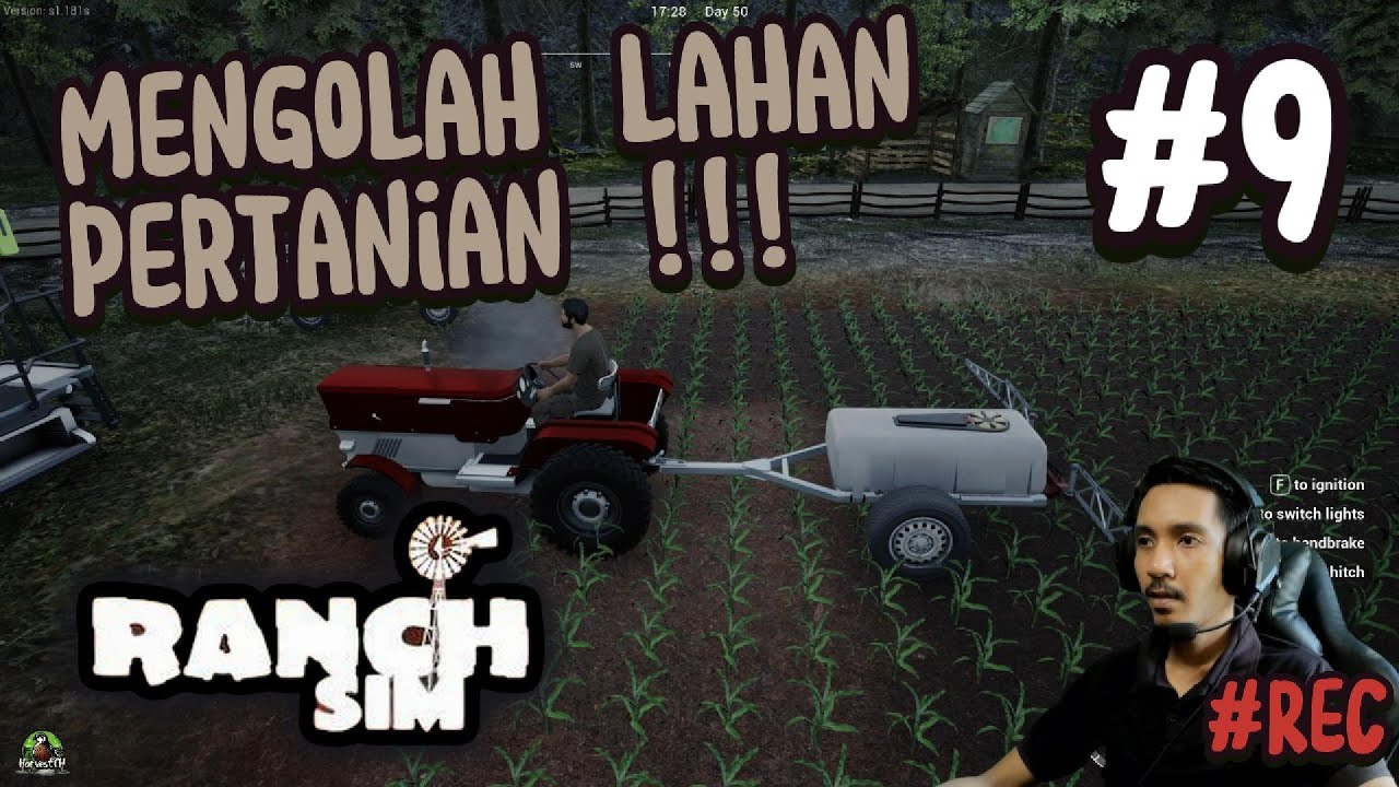 BERTANI MENGGUNAKAN TRAKTOR BARU | RANCH SIMULATOR | BERTERNAK | INDONESIA | #9