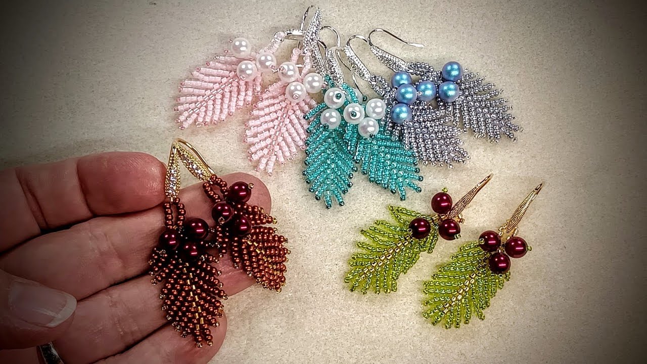 Holiday Holly Branch Earring Tutorial