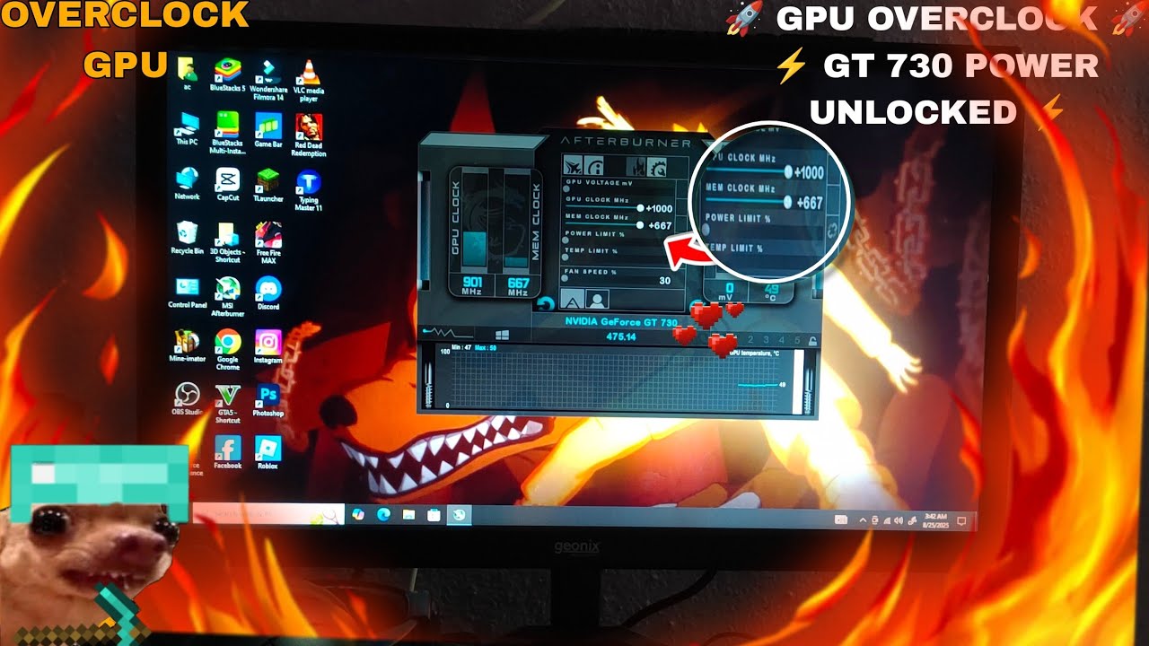 GT 730 DDR3 Overclocked ⚡ Old GPU Performance Boost!&rdquo;