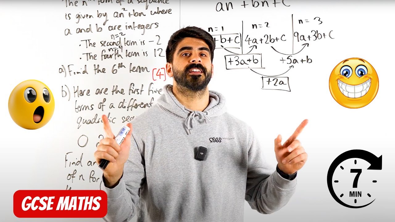 Quadratic Sequences In 7 Minutes&ndash; No Guessing, Just Proof | GCSE Maths