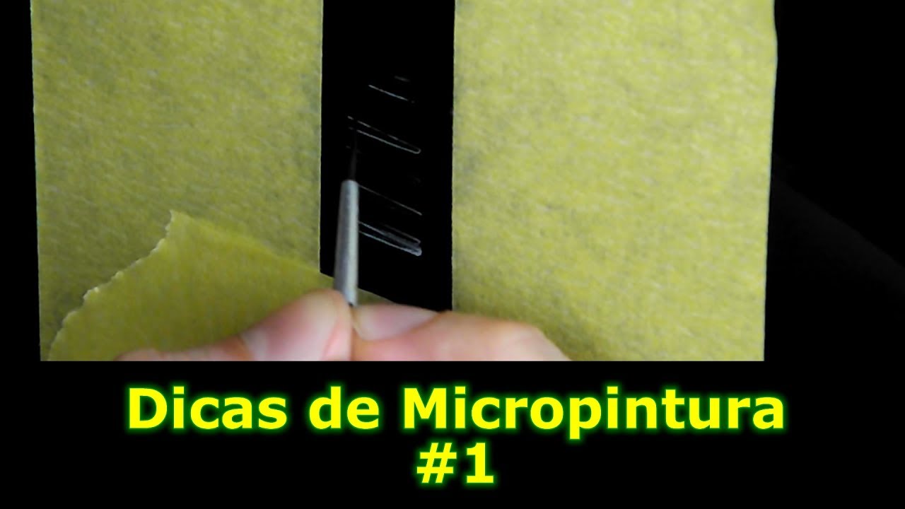 Dicas para Fazer Micropintura Automotiva: Micropintura com pincel e aerógrafo.