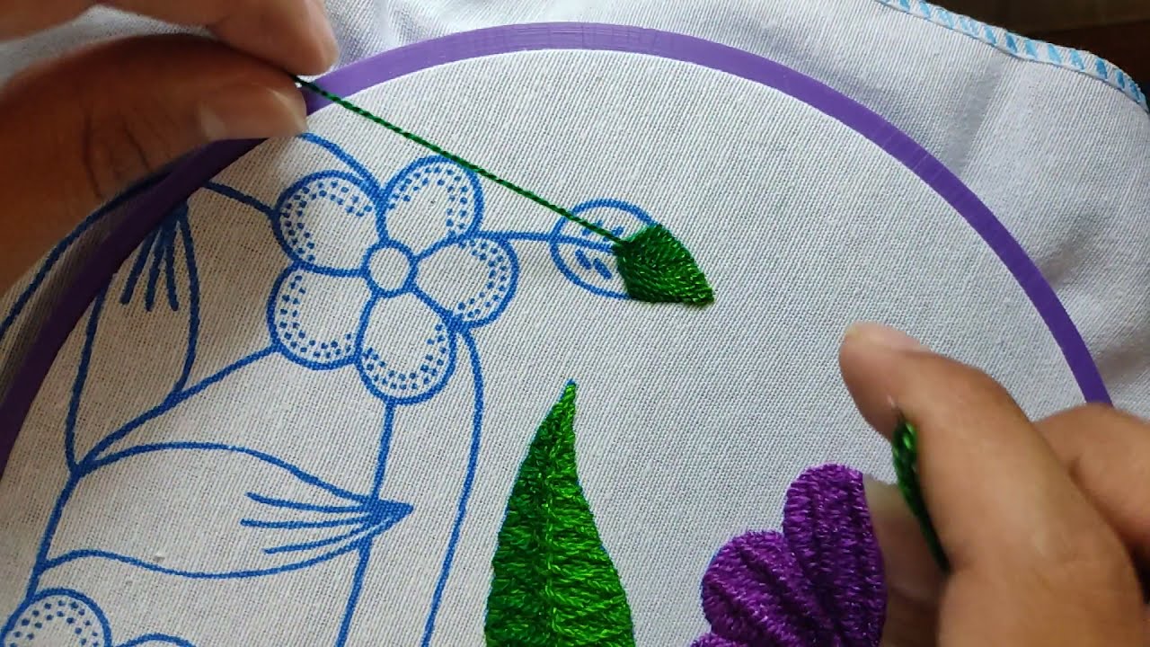 aprende a bordar muy facil y bello