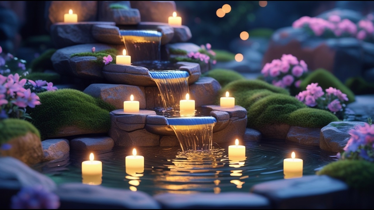 Peaceful Water Sounds & Relaxing Melodies Healing of Stress • Relieve depression.