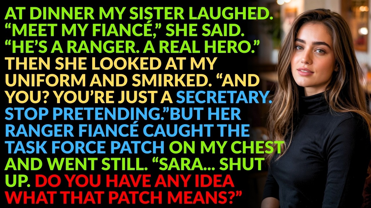 sister mocked my uniform then her fiancé saw my task force patch & snapped, Sara, shut up. Do you..