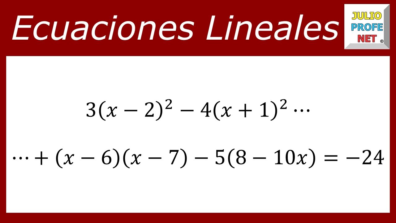 Ecuaciones lineales o de primer grado | Ej. 11 