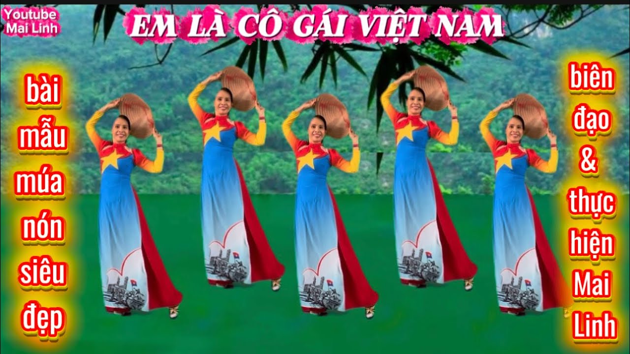 Múa Nón - EM LÀ CÔ GÁI VIỆT NAM // CĐ : 20/10-8/3 - biên đạo : Mai Linh // có hướng dẫn dưới video👇