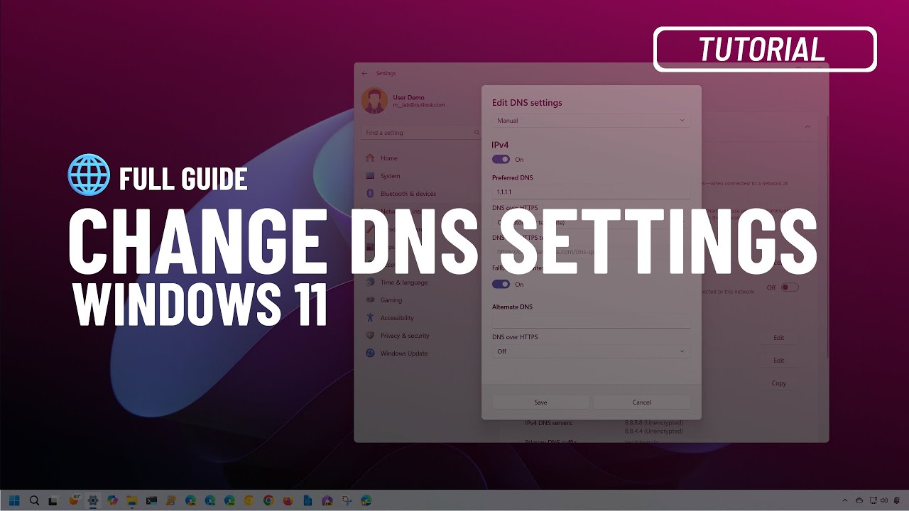 Windows 11: Change DNS settings (2025)