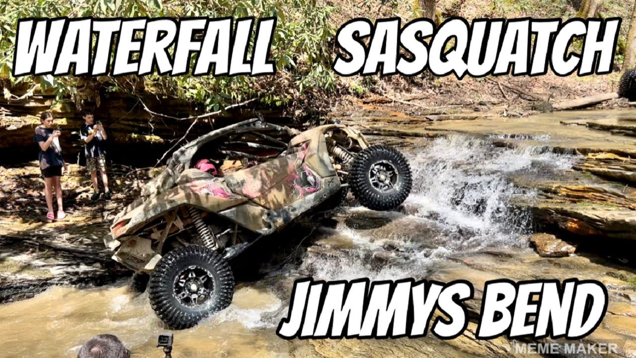 Hollerwood Offroad Park | Cool Waterfall | Sasquatch Trail and Jimmys Bend | Can Am X3