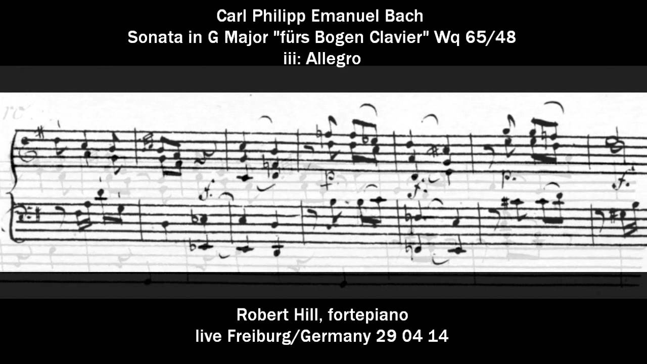C P E Bach Sonata in G Major 