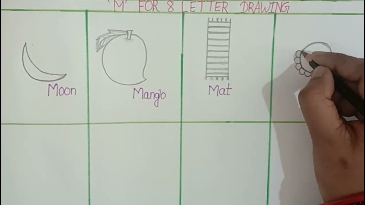 Let's draw object that start with letter 
