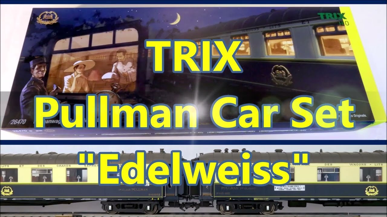 Unboxing the Märklin/Trix CIWL Edelweiss Pullman train set - Déballage du train CIWL Edelweiss boite