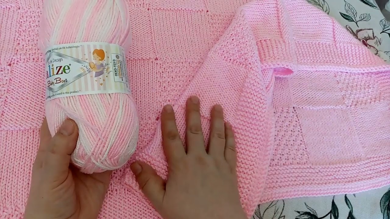 И снова о нём )  Плед. Сколько петель набирала и другие подробности.