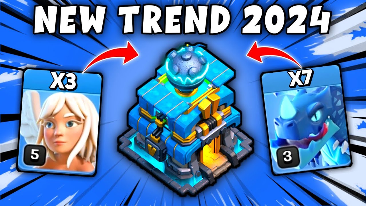TH12 Queen Charge Electro Dragon Attack Strategy | Th12 New Attack Strategy 2024 - Clash Of Clans