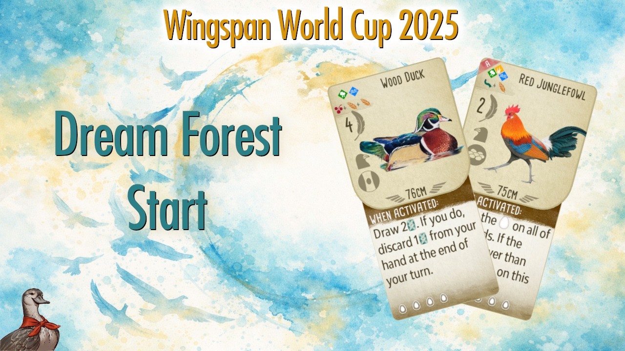 Dream Forest Start - Wingspan World Cup 2025 - Group Stage 2 vs Kadtavesunys