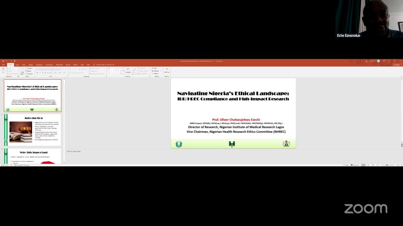 Navigating Nigeria's Ethical Landscape: Practical Guidance for IRB Compliance & High-Impact Research