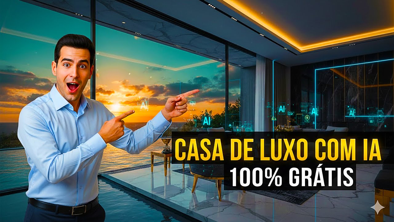 Como Criar Tour Viral de uma Casa de Luxo com IA (O Segredo 100% GRÁTIS)