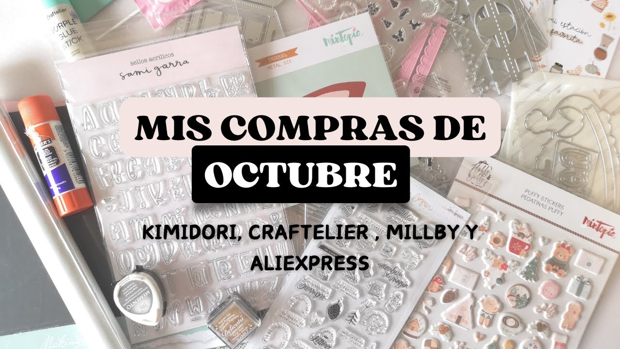 Compras scrapbooking haul craftelier kimidori millby y aliexpress