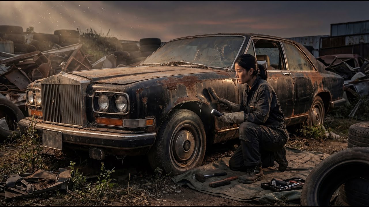 ASMR Car Restoration | Black Rolls-Royce Camargue 1975 #restoration