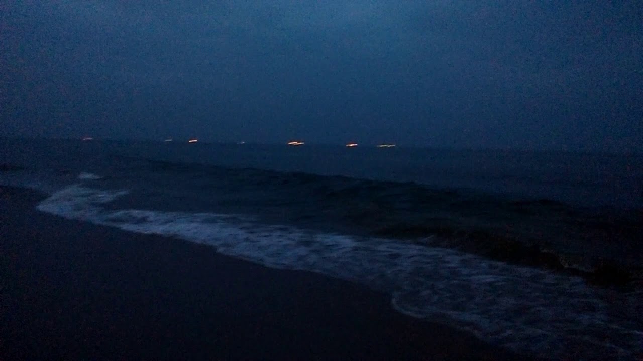 Marina Beach at night 🌃 🏖 🇮🇳