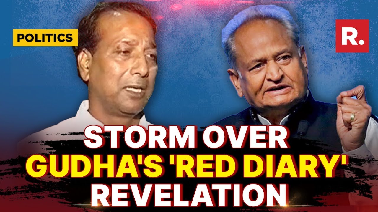 BJP Questions Ashok Gehlot Over Sacked Rajasthan Minister's 'red Diary' Claim