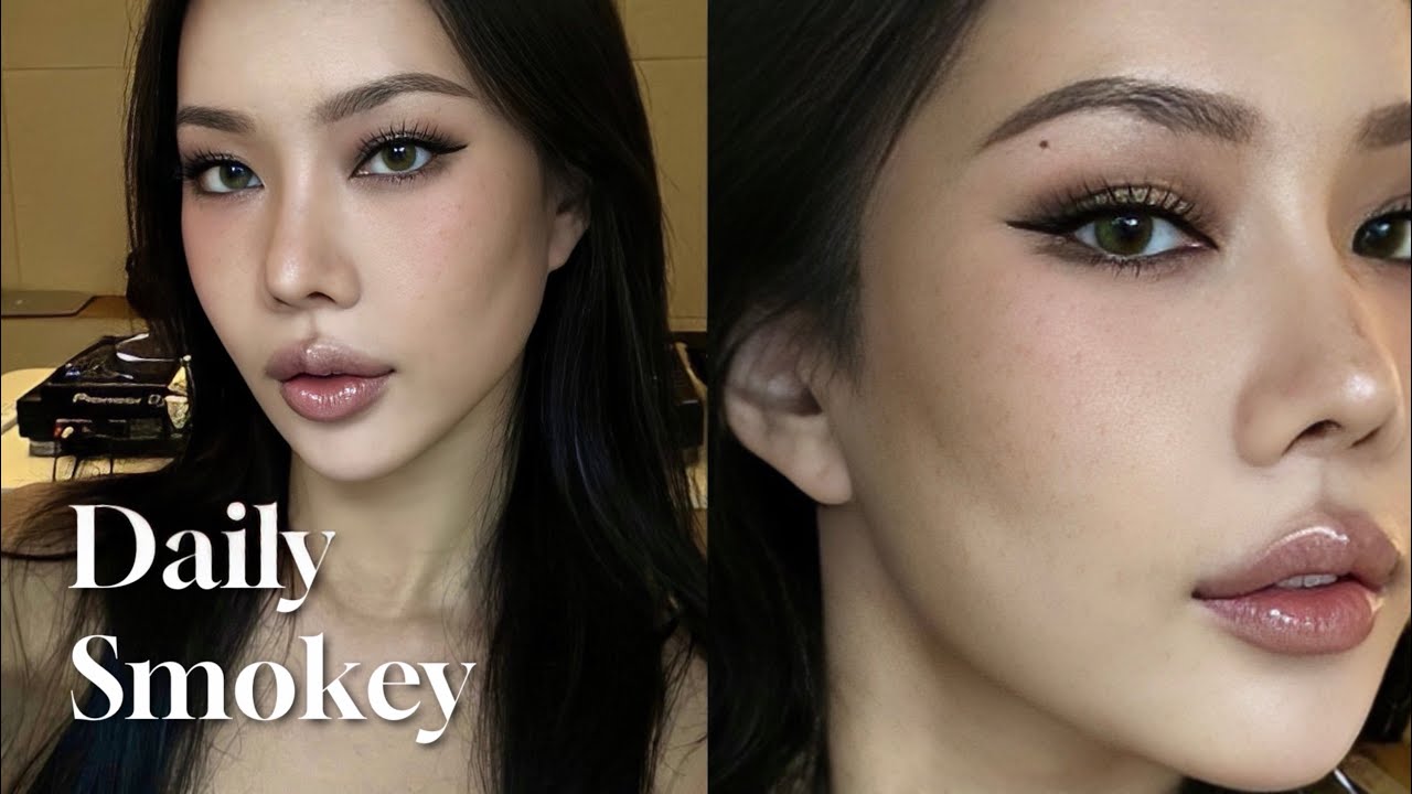 [beauty] 가을맞이 데일리 스모키🍁ㅣ스모키 그라데이션 방법ㅣ세미스모키ㅣ너무 예쁜 립앤치크 조합까지!