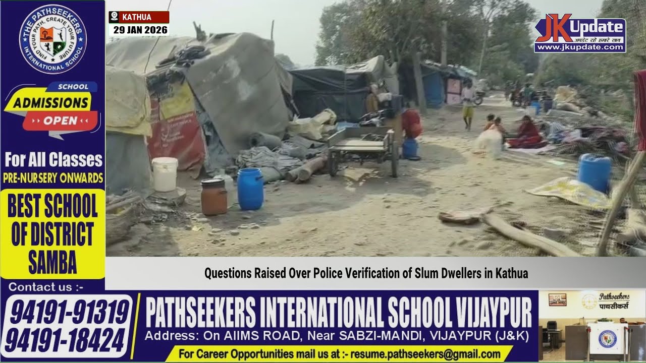Questions Raised Over Police Verification of Slum Dwellers in Kathua