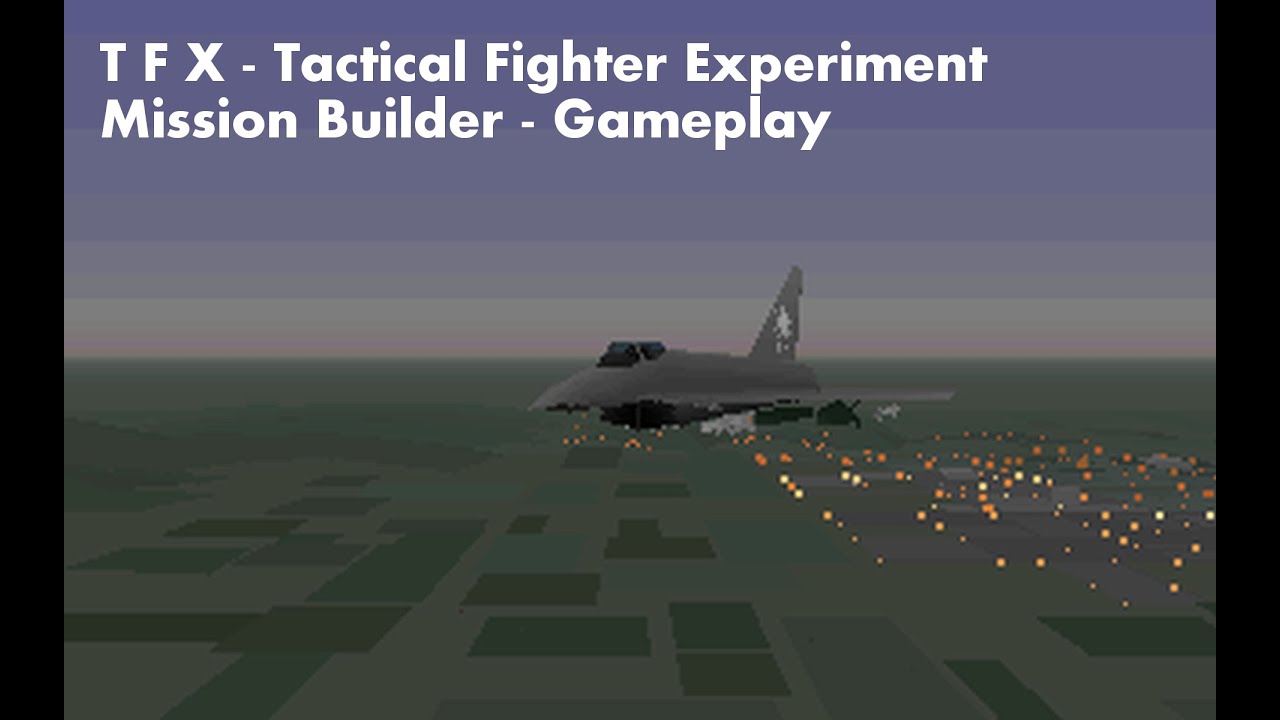 [PC DOS] TFX - Tactical Fighter Experiment - Mission Builder - EF 2000 - Gameplay