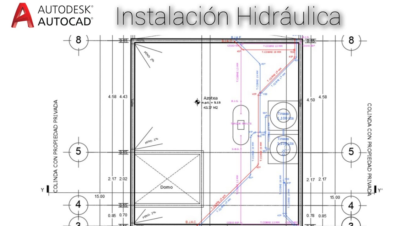 Базовый курс AutoCAD (План гидравлической установки) 💻 ✅✏️