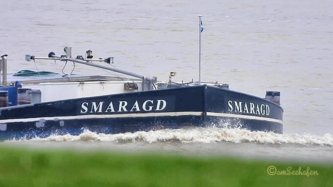 GMS SMARAGD PD2805 MMSI 244690900 Emden riverbarge inland cargo ship Binnenschiff
