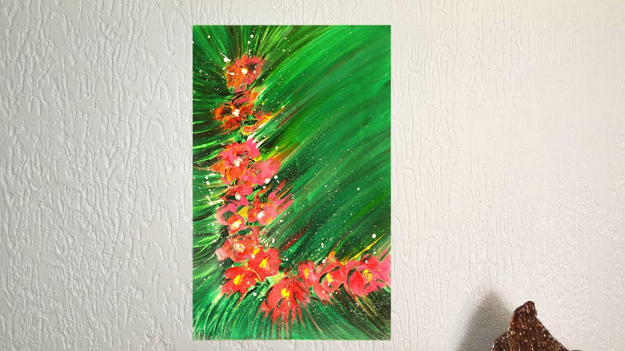 CUADROS DECORATIVO muy Fácil y Rápido de Hacer💥! Pintura Acrílica Abstracta ✅ paso a paso ...