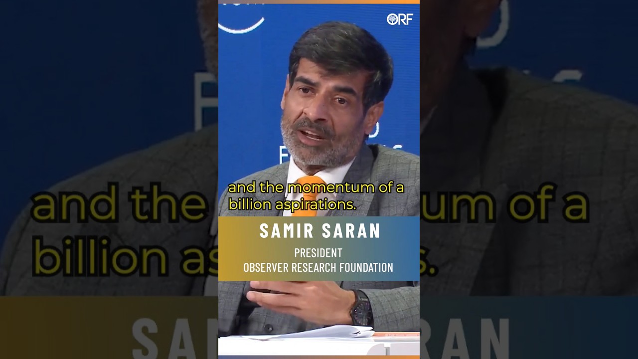 The #India Moment at #World Economic Forum | #shortsfeed #samirsaran #worldeconomicforum #davos2024