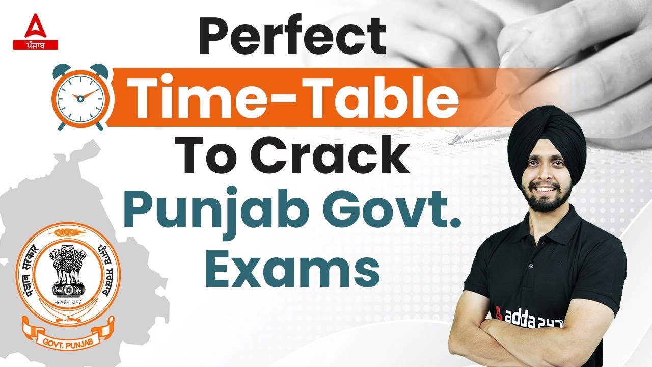 Perfect Time Table To Crack Punjab Govt Exams | Punjab Govt Jobs 2022 | Know Full Details