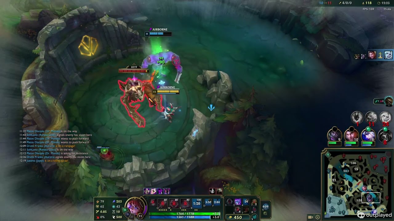 Aurora vs Volibear - top - d3