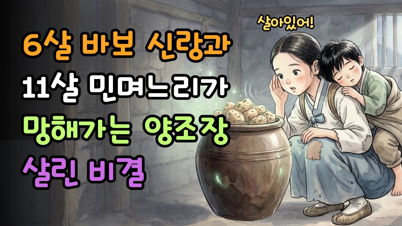 [홍시야담] 6살 바보 신랑과 결혼한 11살 민며느리가, 망해가는 시댁 양조장을 살린 놀라운 능력