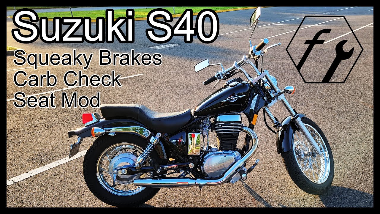 Suzuki S40 - Squeaky Brake Fix, Seat Mod, and Carburetor Checkup