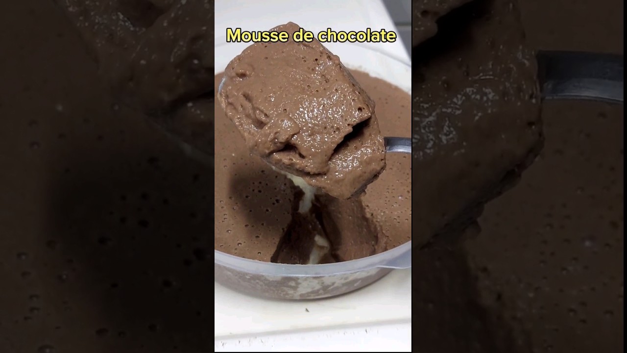 Mousse de chocolate sem leite condensado #delicia #receitafacil #receitas #mousse #chocolate #doces