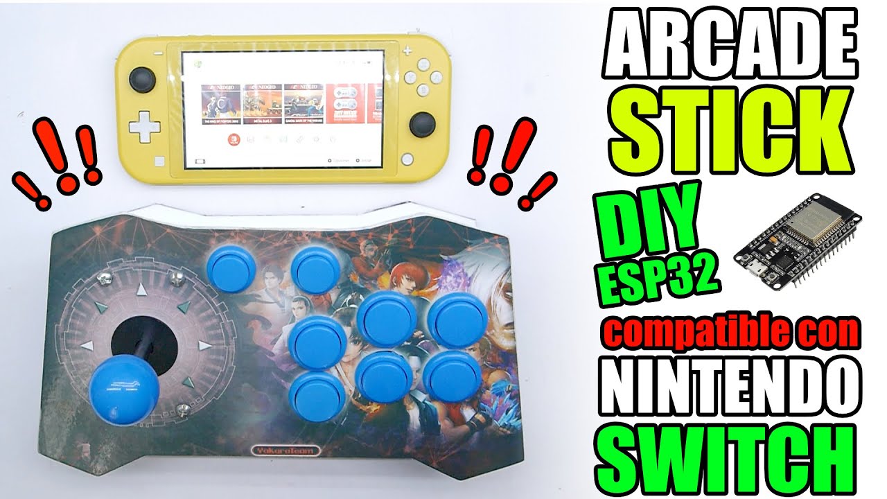 hacer CONTROL DE ARCADE compatible con NINTENDO SWITCH CON ESP32 diy