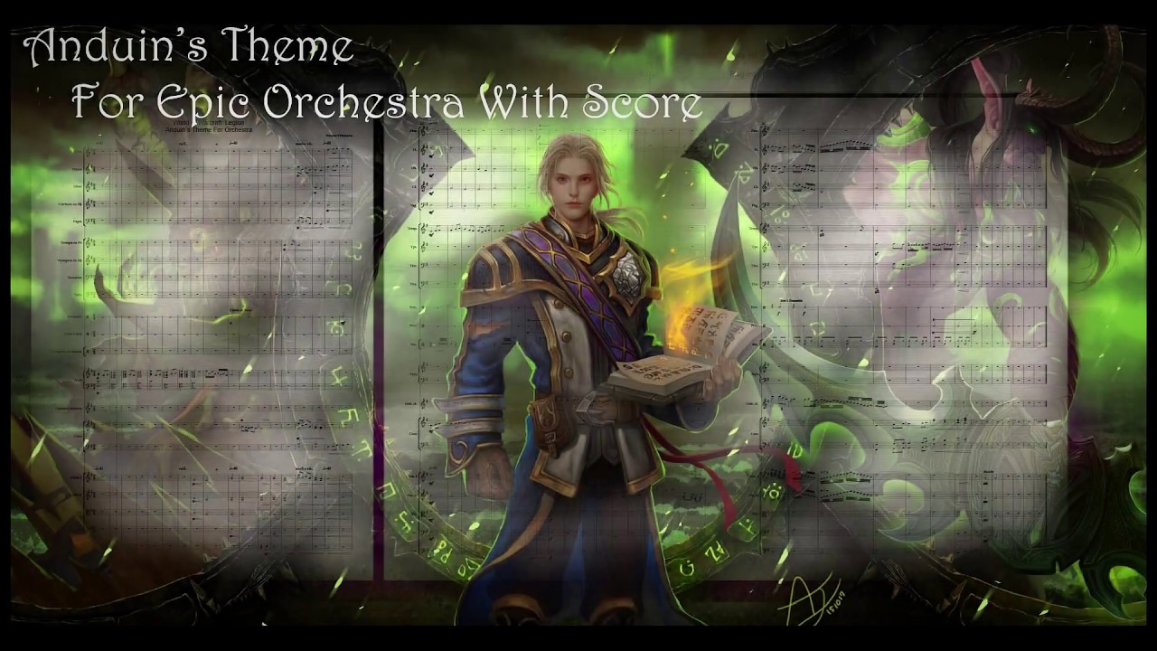 World of Warcraft Legion with SCORE - Anduin's Theme for Orchestra & Electric Guitar Cover