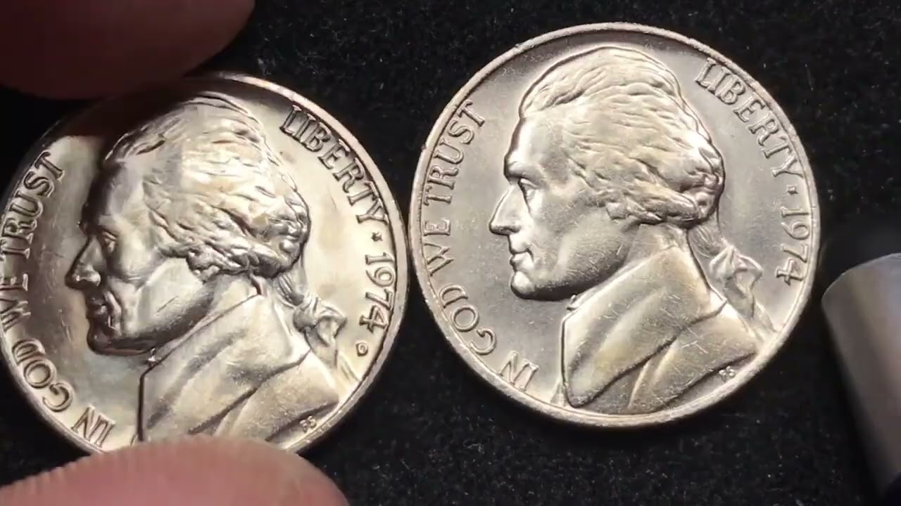 US 1974 Jefferson Nickel - DC Minutes United States Coins