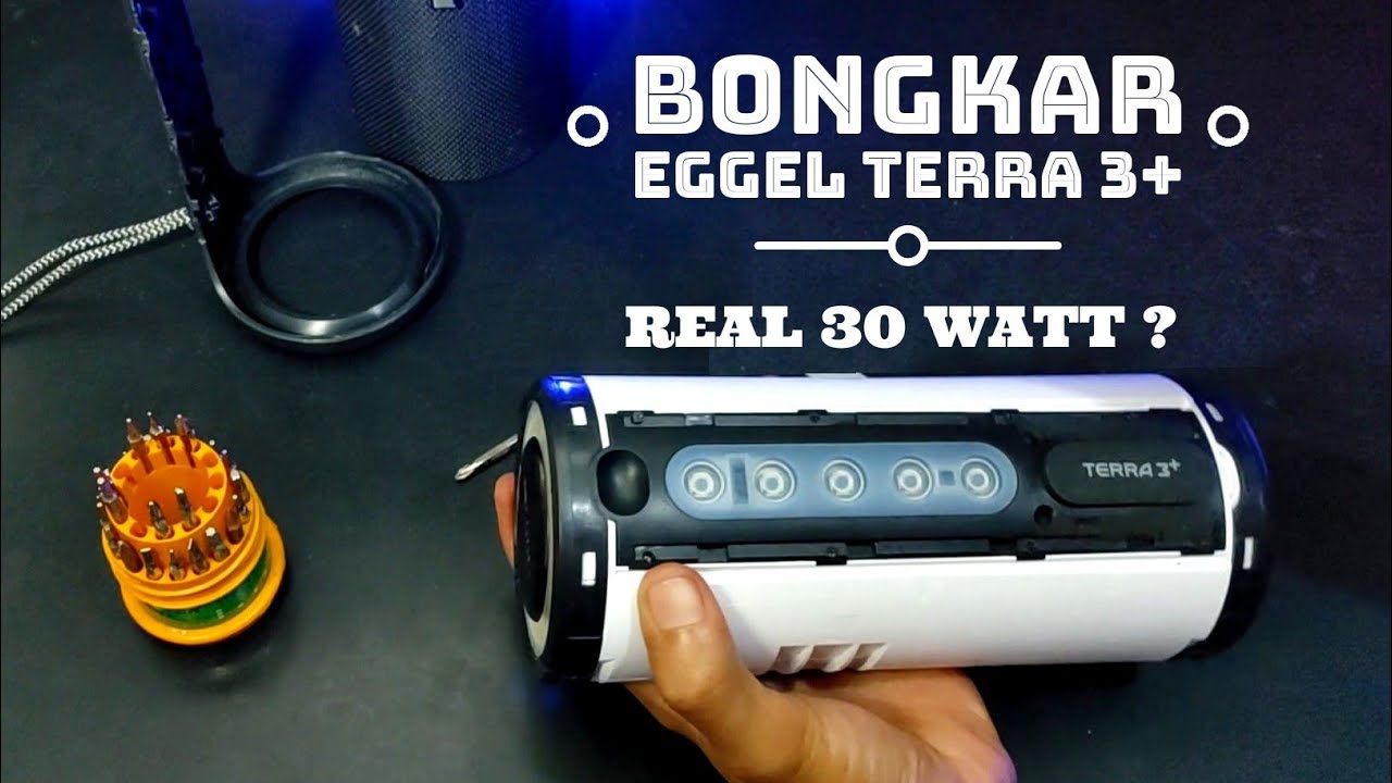 Bongkar Eggel terra 3 plus / bass test vs motion plus - doss soundbox xl