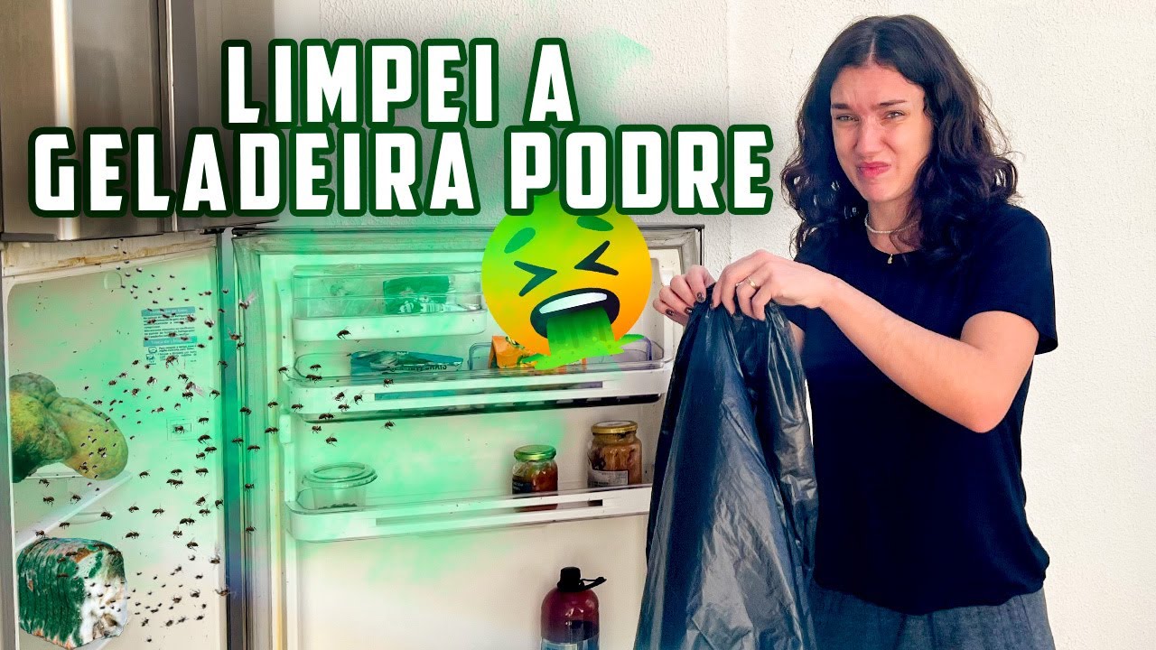 LIMPEI A GELADEIRA QUE ESTAVA ABANDONADA (IMAGENS FORTES)