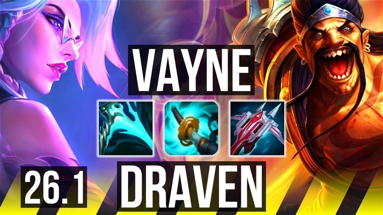 VAYNE & Soraka vs DRAVEN & Nami (ADC) | Fleet Footwork | EUW Master | 26.1