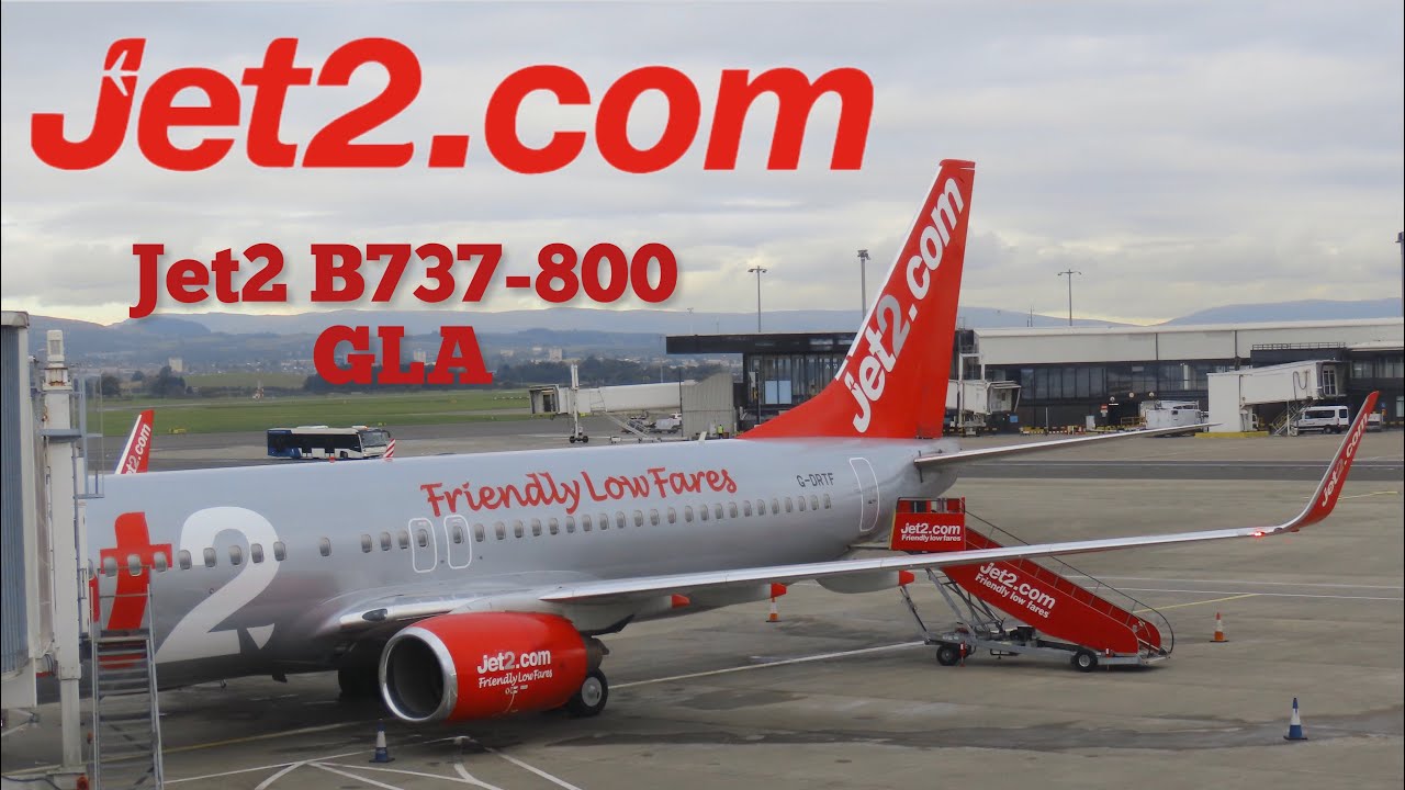 Jet2 Boeing 737-800 Full Departure at Glasgow Airport