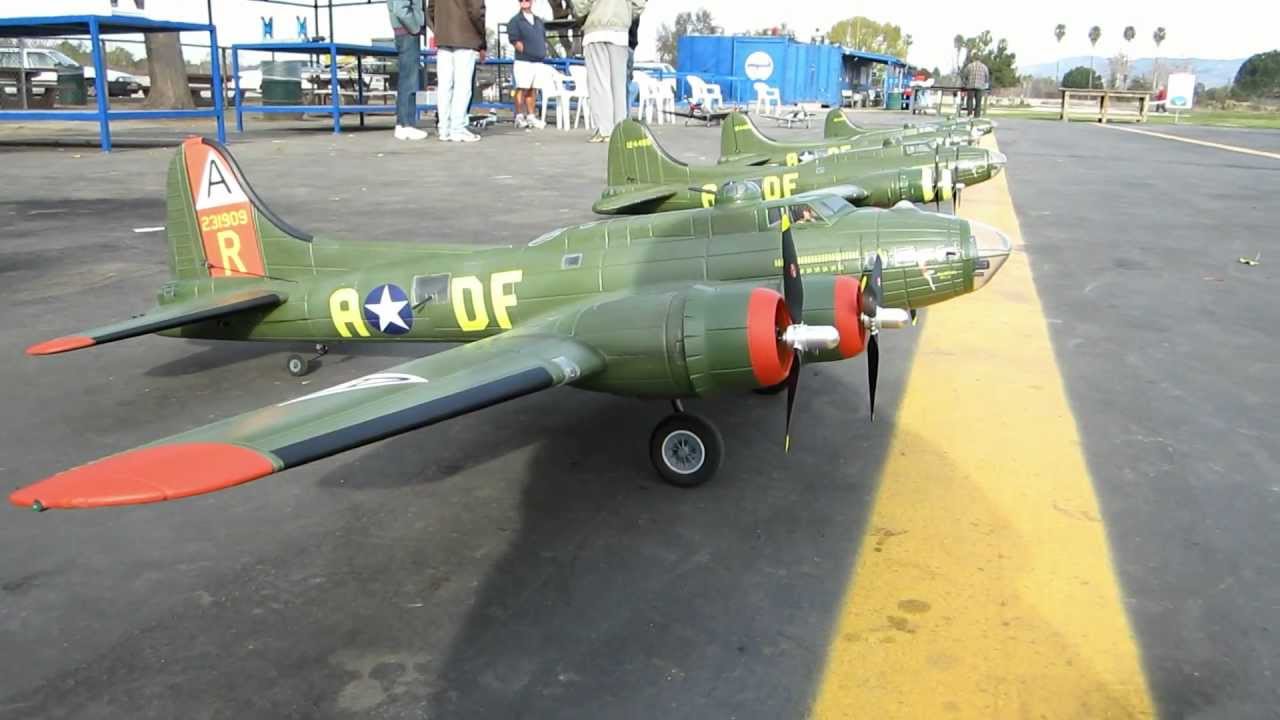 B17 Model Crashes During Mission