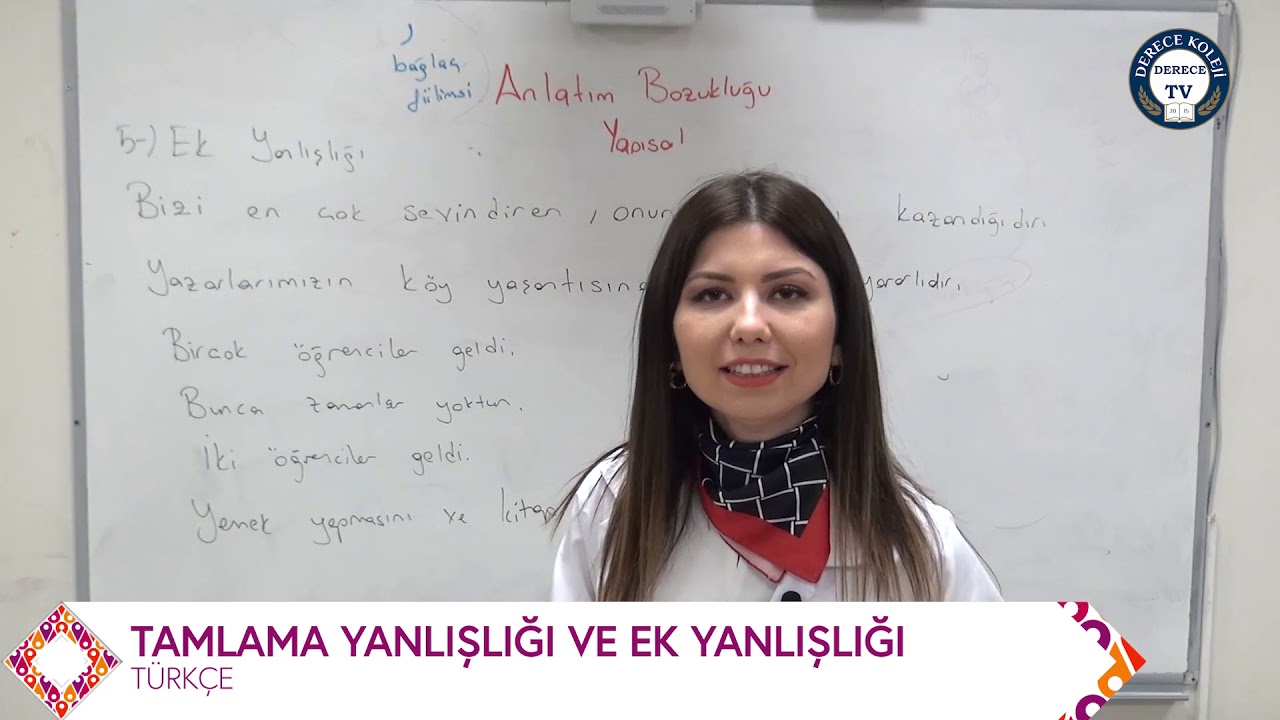Türkçe - Tamlama Yanlışlığı ve Ek Yanlışlığı