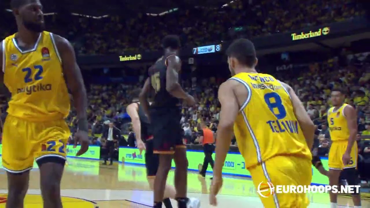 Maccabi Playtika Tel Aviv-AS Monaco 78-70: Jordan Loyd (21 points)