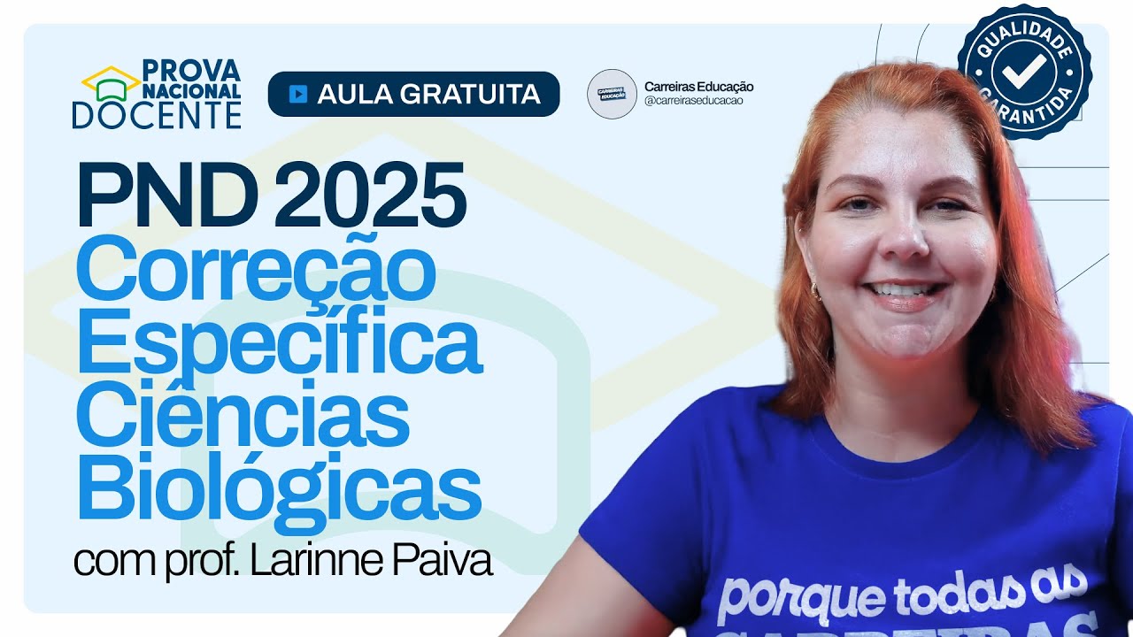 PND 2025 | Correção Específica de Ciências Biológicas – Comentários da Prova Docente