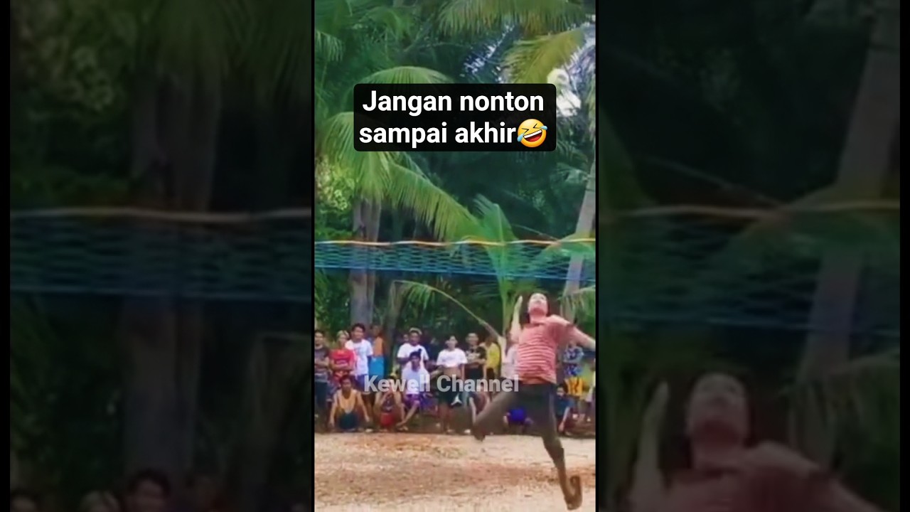Jailin teman muka teman di smash bola voly.bikin ngakak