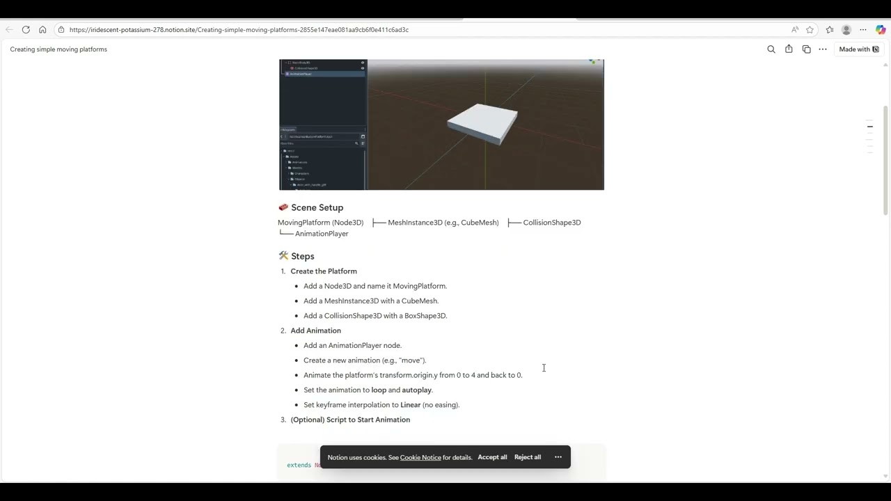 making a #moving #platform in #godot part 13 / video 66