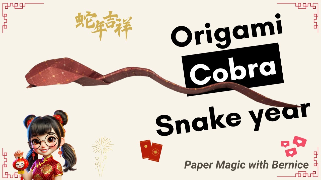 Unleash the Year of the Snake. Origami Cobra, Redefined. 🐍🎆